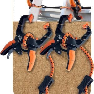 Holden USA - Ladder Clamp - Stabilizer Clip – Secure Safety Clamp for Roof, Gutters, and Wall Prep – Durable Support Cord for Roofing and Gutter Tasks